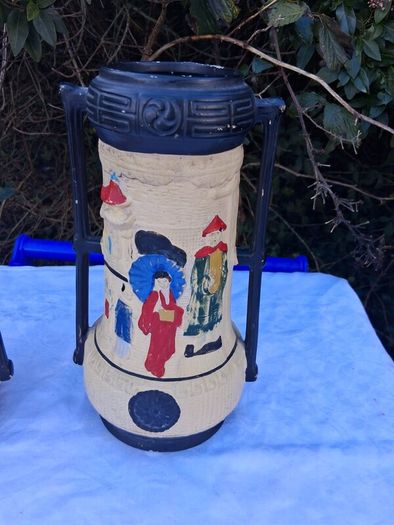 A Pair of Cyples Old Pottery Art Deco Vases