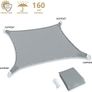 Sun Shade Sail, 2x3m Rectangle Sunscreen Awning Canopy, Waterproof Shade Sail, 95% UV Block with Free Rope Image 2