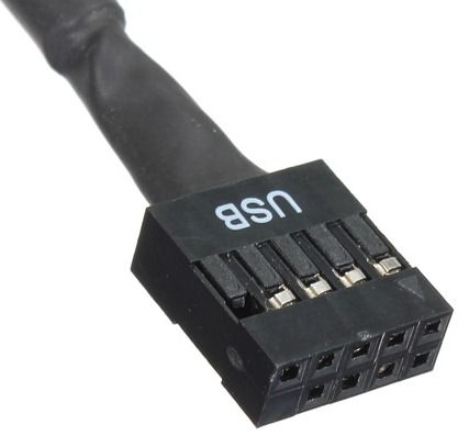 USB 2.0 9 Pin Motherboard Female to USB 3.0 20 Pin Male Cable Adapter
