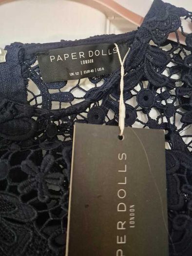 Paper Dolls navy lace dress - brand new with tags