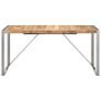 Dining Table 160x80x75 cm Solid Rough Mango Wood Image 4