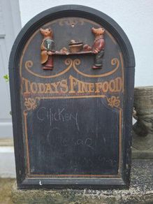 Vintage Wooden Pub/Restaurant Sign