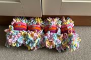 4 balls of puffy finger knitting yarn wool 100g each