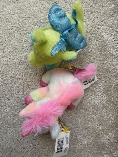 Russ Petooties Pets Rainbow Unicorn and Dragon Plush approx. 5 Please see photos