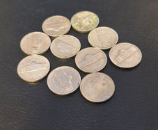 1948-1994 10 x US 5 Cent Coins Nickels Jefferson Lot