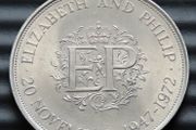 1972 Silver Wedding Crown - Elizabeth II &amp; Philip
