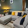 Corner sofa with chaise footstool Image 2
