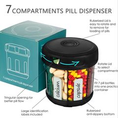 Pill/Vitamin Organiser and Dispenser