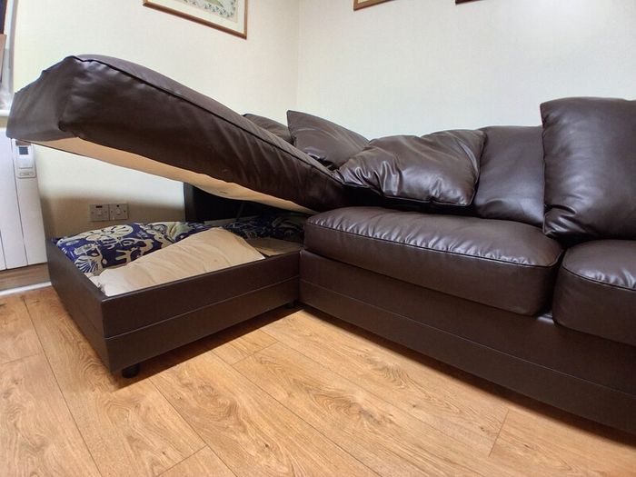 Ikea couch with pull out bed and storage