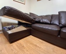 Ikea couch with pull out bed and storage