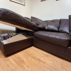 Ikea couch with pull out bed and storage