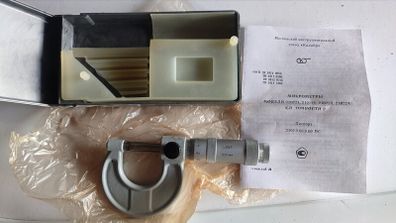 Vintage USSR Micrometer MK 0-25mm (0.01mm) MIZ Caliber - Brand New Old Stock NOS