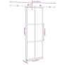 Sliding Door with Hardware Set 76x205 cm Tempered Glass&Aluminium Image 5