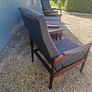 Guy Rodgers mid Century teak Manhattan lounge suite with reclining armchairs Image 6