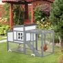 Chicken Coop with Run Hen House Wooden Poultry Cage w/ Nesting Box Removable Tray Openable Roof Outdoor 140 x 67 x 88.5cm (FREE SHIPPING) Image 3