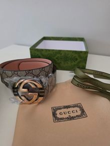 Authentic NEW Gucci GG Supreme Interlocking Belt 90cm