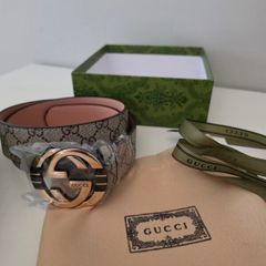 Authentic NEW Gucci GG Supreme Interlocking Belt 90cm