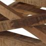 Coffee Table with Wheels Solid Mango Wood 110x50x37 cm Image 7
