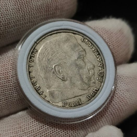 2 Reichsmark 1938 A Berlin WW2 Silver Coin third Reich