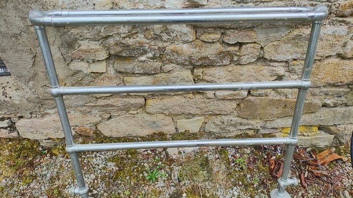 Vintage Chrome Towel Rail