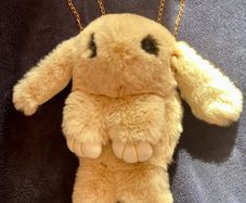 New Bunny plush Backpack/Sling bag
