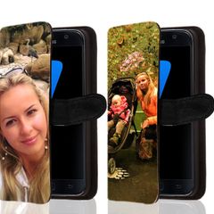 Samsung Galaxy S7 - Personalised Leather wallet case - Front print