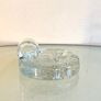 Mid Century Danish Svend Jensen Candleholder, Vintage Bubble Glass Image 4