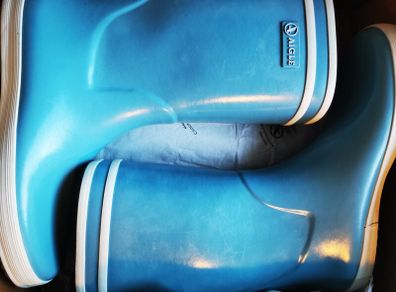 Wellies Aigle Lollipop blue, size UK 5