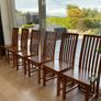 6 solid oak dining chairs Image 8