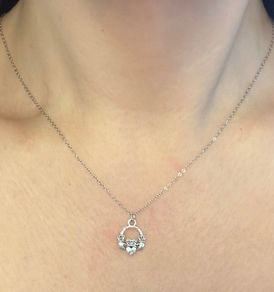 Silver Claddagh Necklace