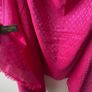 Cashmere Silk Large Fuchsia Shawl Image 4
