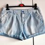 Denim Stripe Shorts - Size 14 / F&F Summer Stylish short shorts Image 4