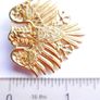 Vintage Gold Tone Eagle with Three Crowns Brooch | Vintage Gold Tone Eagle Brooch Image 6