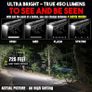 Bike Light Set | SEE & BE SEEN | Super-Bright! | 2x Bigger & Rechargeable Batteries | Water & Dirt Proof | Easy-To-Use Mounting System | Uncompromising Safety with 4 Extremely Useful Lighting Modes Image 2