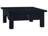 Coffee Table Light Black Coffee 68x68x30 cm Solid Mahogany Wood