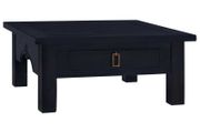 Coffee Table Light Black Coffee 68x68x30 cm Solid Mahogany Wood