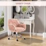 Faux Fur Desk Chair, Swivel Vanity Chair with Adjustable Height and Wheels for Office, Bedroom (FREE SHIPPING) Image 6