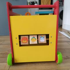 Wooden Activity Walker with Xylophone and Shape Sorter
