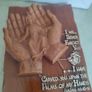 Vintage 1970's W.G. Kauders Isaiah 49:15-16 religion Christianity plaque Germany Image 5