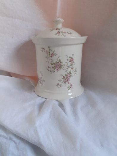 Ceramic Floral Biscuit Jar