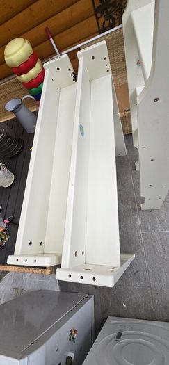 Wooden bed panels and ladder