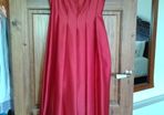 Red sleeveless evening dress Size 10