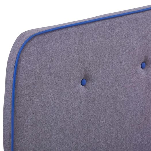 Bed Frame Light Grey Fabric 120x190 cm