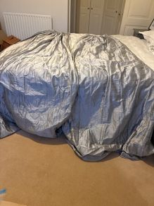 Silver curtain x2