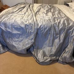 Silver curtain x2