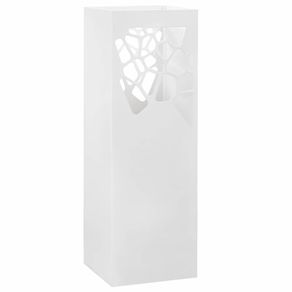 Umbrella Stand Stones Steel White