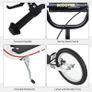 Kick Scooters for Kids with Adjustable Height, Anti-Slip Deck, Dual Brakes, Rubber Tyres, for Boys and Girls Aged 5+ Years Old - White Image 9