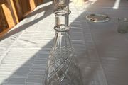 Vintage Conical Cut Crystal Decanter