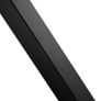 Cable Railing Post, 42" x 2" x 2" Steel Level Deck Railing Post Without Holes, SUS304 Stainless Steel Cable Rail Post, Stair Handrail Post with Horizontal and Curved Bracket, 1-Pack, Black Image 4