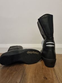 Daytona Lady Pilot GTX waterproof Ladies Motorcycle Boots. Size 40.